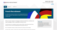 Desktop Screenshot of frenchrecruitment.co.uk